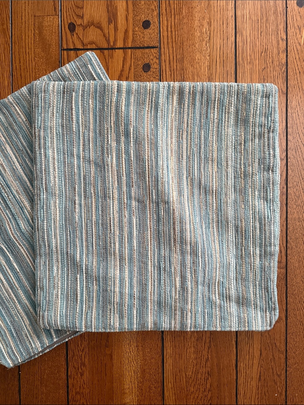 2 | Textured Coastal Style Pillow Covers